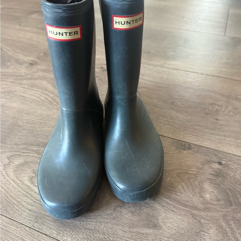 Hunter Kids Black Rain Boots